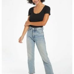 Tops Z Supply Hazel Scoop Rib Tee