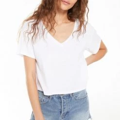 Tops Z Supply Parker Organic V Neck Tee