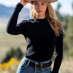 Z Supply Clarke Rib Long Sleeve Top