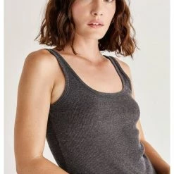 Z Supply Ellen Rib Tank - Black