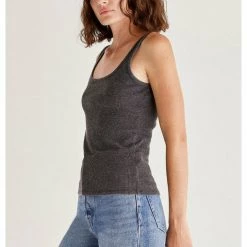 Z Supply Ellen Rib Tank - Black