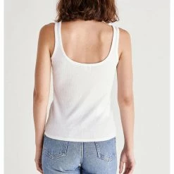 Tops Z Supply Ellen Rib Tank - White