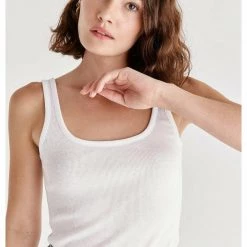 Tops Z Supply Ellen Rib Tank - White