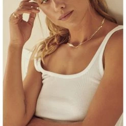 Tops Z Supply Ellen Rib Tank - White