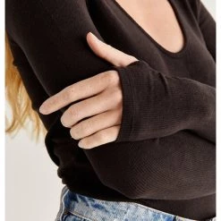 Z Supply Sonya Brushed Rib Top Tops