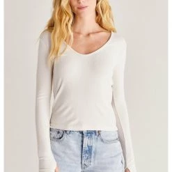 Z Supply Sonya Brushed Rib Top Tops