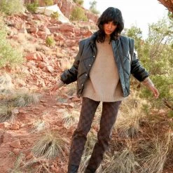 Pistola Charlie High Rise Straight - Arcadian Check