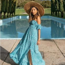 Tiare Hawaii Hollie Maxi Dress - Pebbled Jungle Dresses