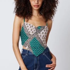 4SI3NNA Cotton Candy LA Bandana Top Tops