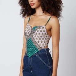 4SI3NNA Cotton Candy LA Bandana Top Tops