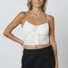 Cotton Candy LA Eyelet Crop Top Tops