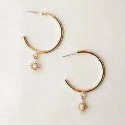 Wander + Lust Jewelry Wander + Lust Keira Star Hoops
