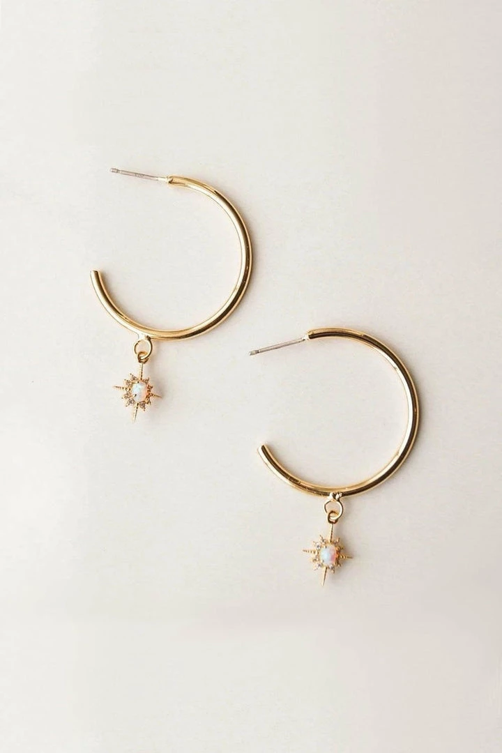 Wander + Lust Jewelry Wander + Lust Keira Star Hoops 3 Wander + Lust Jewelry Wander + Lust Keira Star Hoops