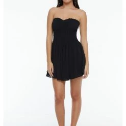 Indah Wren Strapless Mini Dress