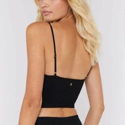 Spiritual Gangster Row Crop Top - Black
