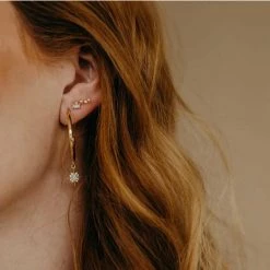 Wander + Lust Jewelry Wander + Lust Keira Star Hoops