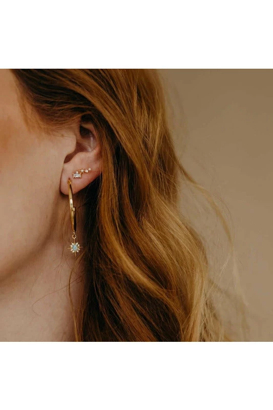 Wander + Lust Jewelry Wander + Lust Keira Star Hoops 4 Wander + Lust Jewelry Wander + Lust Keira Star Hoops