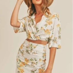 Tops Sage The Label Jardin Crop Top