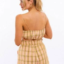 Tops Le Lis Plaid Crop Top