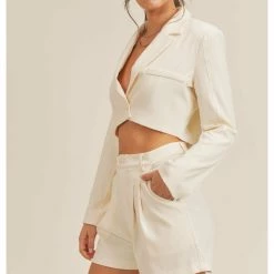 Bottoms Sage The Label Standing Here Pleated Short