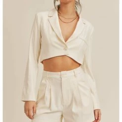 Bottoms Sage The Label Standing Here Pleated Short