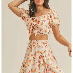 Sadie & Sage Moments Of Joy Ribbon Front Top