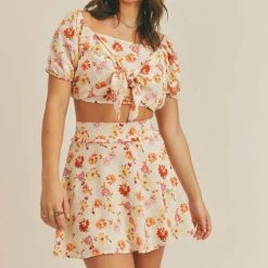 Sadie & Sage Moments Of Joy Ribbon Front Top