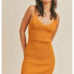 Dresses Sage The Label BethanyTextured Rib Knit Mini Dress