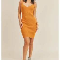 Dresses Sage The Label BethanyTextured Rib Knit Mini Dress