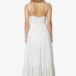 NIA Aimee Midi Dress - White Dresses