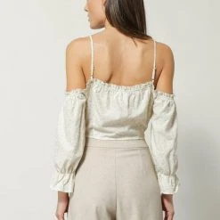 Line + Dot Nikki Embroidered Blouse Tops