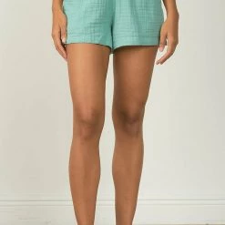 Elan Gauze Shorts With Elastic Waist Band