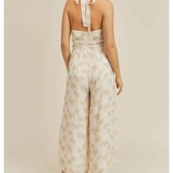 Sadie & Sage Happy Place Halter Jumpsuit Rompers & Jumpers