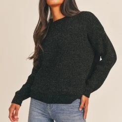 Ten North Sage The Label Melanie Back Twist Sweater Tops
