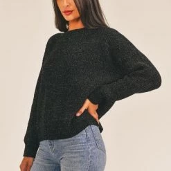 Ten North Sage The Label Melanie Back Twist Sweater Tops